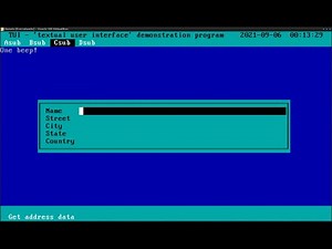 Nanvix PDCurses demos