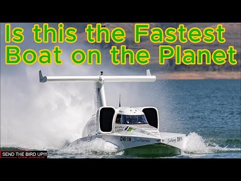Is this the WORLD'S FASTEST BOAT --- "SPIRIT OF AUSTRALIA II"...... by drone. Wait for the end !!!