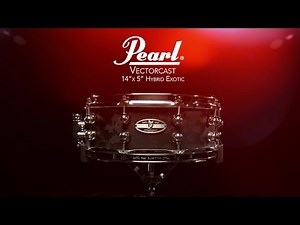 Pearl Hybrid Exotic 14'' x 5'' Snare Drum, Vectorcast | Gear4music demo