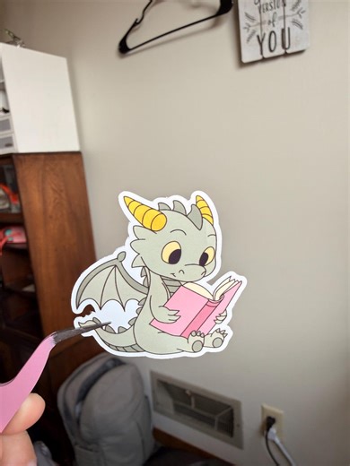 Cute Reading Dragon Sticker | Book Lover Sticker | Fantasy Dragon Sticker | Bookish Aesthetic | Reader Gift - Etsy