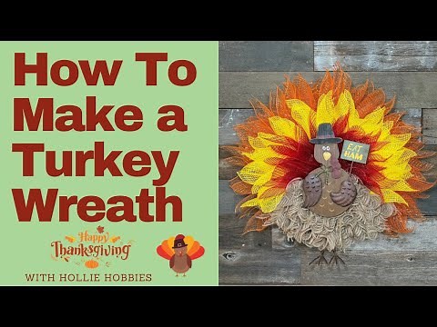 How To Make a Turkey Wreath /Fall Wreath Making/ Autumn Wreaths For Front Door/ Fall Wreath/DIY Fall
