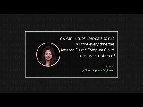How can I utilize user-data to run a script every time the Amazon EC2 instance is restarted?