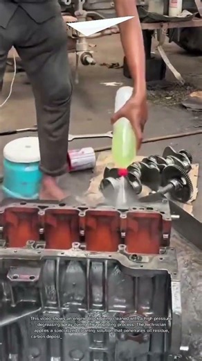 Engine Block Cleaned Instantly!