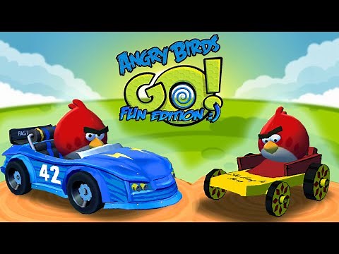 New Karts In Angry Birds Go! Fun Edition ~ Blue Turbo Karts And Golden Tutorial Kart.