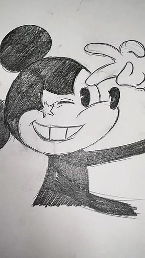 ミニー&ミッキー イラストかわいいディズニーアニメーション