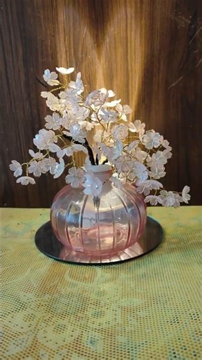 DIY Crystal Flower Tree 🌸 #diy #art #youtube #shorts #video #music #decor #trending #craft #music