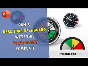 Run a real-time dashboard with this Microsoft PowerPoint template