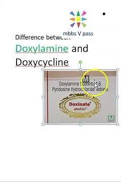 Pharmacology Doxylamine vs Doxycycline Difference viva
