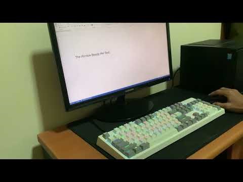 Typing a Short Story - The Window Beside Her Seat