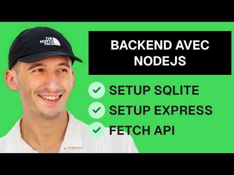 Création d'un backend Express + SQLite + Node.js et fetch côté frontend
