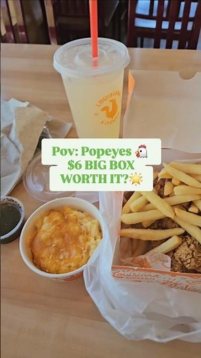 #popeyes $6 BIGBOX⁉️ #foodreview #friedchicken #eater #nycfood #comfortfood #fastfood #queens #lunch