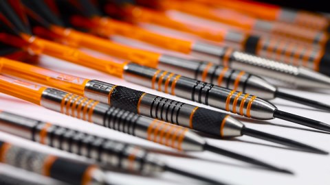 RED DRAGON Amberjack Series Darts Set with Flights and Shafts (Stems)