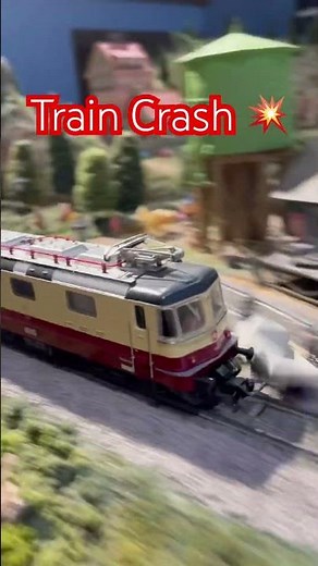 Train Crash #live #train #modeltrains #traincrash #livestream #modelrailroad #cam-live #railcam #dcc