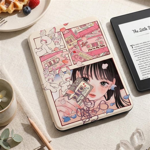 Retro Y2K Anime Cassette Tape Kindle Case, Custom Kindle Paperwhite 2025 Case, Kobo Clara Bow Case, Kindle 12th/2024(6") Case, Gift for Her - Etsy