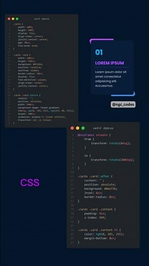 HTML Card UI Design Tutorial 🔥 | Create Responsive Stylish Cards with CSS 🤯 | #shorts #html #css