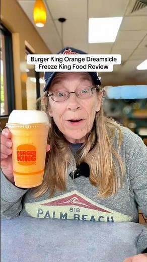 Burger King Orange Dreamsicle Freeze King Food Review #slushy #foodreviews