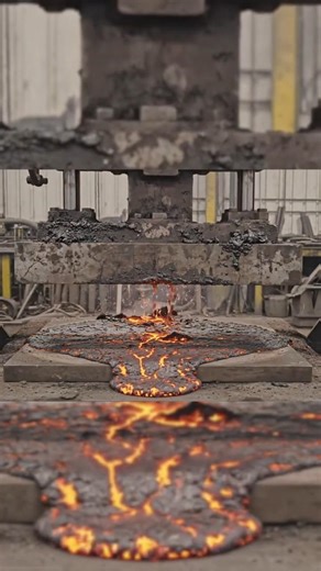 Lava vs Liquid Metal vs Hydraulic Press 😱🔥