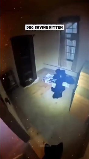 Dog Leads Firefighter In A Burning House To Save Kittens!