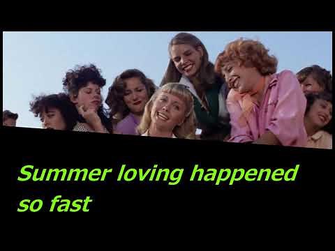 Grease John Travolta Olivia Newton-John Summer Nights Lyrics