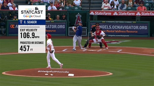 Corey Seager drills a 457-foot home run | 07/08/2024