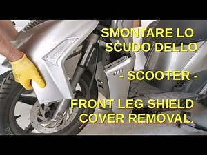 Come smontare lo scudo anteriore sul Kymco People 125 S (con video)