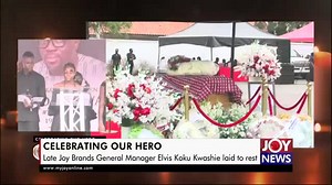 12K views · 80 reactions | #NhyiraUpdates Late Joy Brands General Manager Elvis Koku Kwashie laid to rest The late General Manager of the Multimedia Group’s Joy Brands, Elvis Koku Kwashie, has been laid to rest after a sober funeral at the forecourt of the State House on Saturday. #likecommentshare | Nhyira 104.5 FM | Facebook