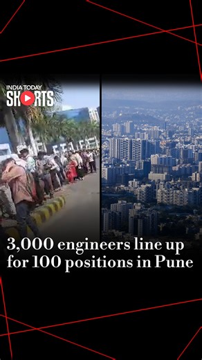 1M views · 5K reactions | Over 3,000 engineers gathered in Pune for a walk-in interview aimed at hiring just 100 junior developers. The event highlights the intense competition in the IT job market despite Pune being a thriving IT hub. #ITJobs #Pune #engineering #ITDigital | India Today | Facebook