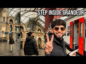 Walking Tour Inside the World's Most Beautiful Train Station | Antwerp 4K