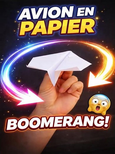 Avion en papier Boomerang ! Boomerang Plane Easy