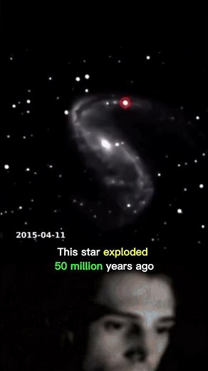 This star exploded 50 million years ago… and we only saw it in 2015 🤯 #space #astronomy #supernova