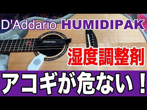 【アコギが危ない！】ジメジメを解消するD’Addario HUMIDIPAKレビュー！