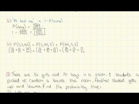 LC HL Maths Probability - Successive Events