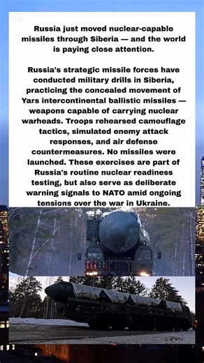 Russia Moves Nuclear Missiles in Siberia — A Warning to the West? 🚨
