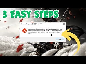 how to fix ghost of tsushima shader model 6.6 support not detected