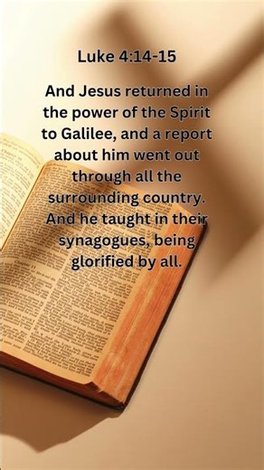Jesus Saves | Luke 4:14–15 Daily Bible Verse