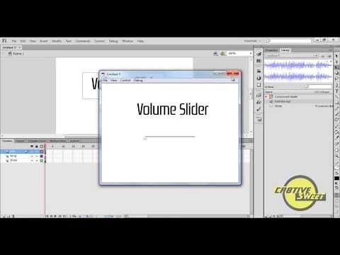 How to create a Volume Slider in Adobe Flash CS6.