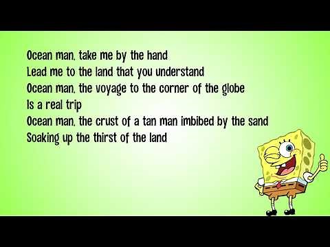 Ween - Ocean Man (Lyrics Video From "Spongebob Squarepants")
