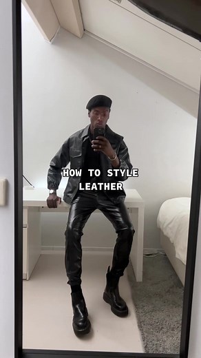 Styling Tips: All Black Leather Outfit Ideas for Men