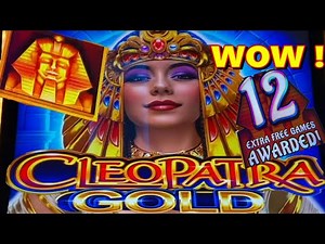 ★OMG ! CLEO SAID "HUGE WIN !" ★CLEOPATRA GOLD Slot (IGT) Dime Version $6 Bet☆$225 Free Play☆栗スロ