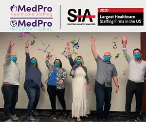 1.6K views · 64 reactions | We are proud to announce that the SIA listed MedPro Healthcare Staffing in its 25th annual ‘Largest Staffing Firms in the U.S.’ list! We want to thank our wonderful corporate team, essential frontline healthcare professionals and all of our clients as well, for helping us make this possible. For more information, click the link below. https://bit.ly/LargestStaffingfirm #SIA #LargestStaffingFirms #MedProInternational | MedPro International | Facebook
