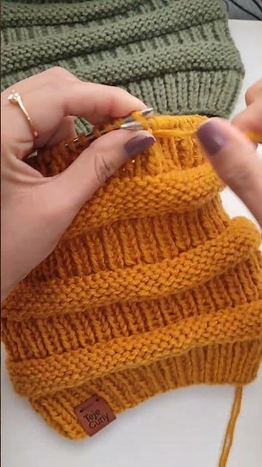 👆¿Te animas a tejer este bello gorro con agujas circulares? - Tutorial en mi canal de Youtube