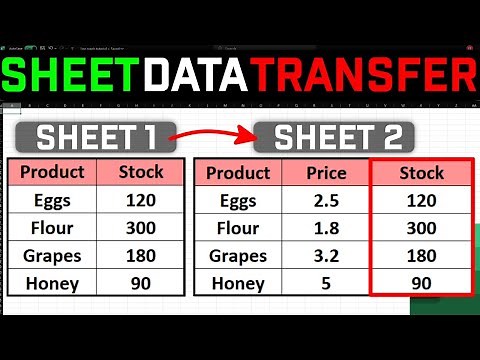 How to Pull Data from Another Sheet in Excel FAST!