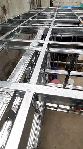 Tiny House | Metal Studs Roof Framing #Shorts