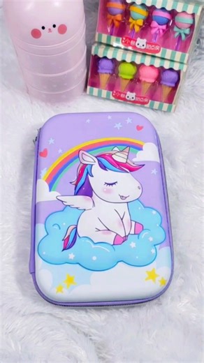 Unicorn Pencil Box, Pouch, Compass Box, Geometry Box, School Stationery #shorts #safa #shafa