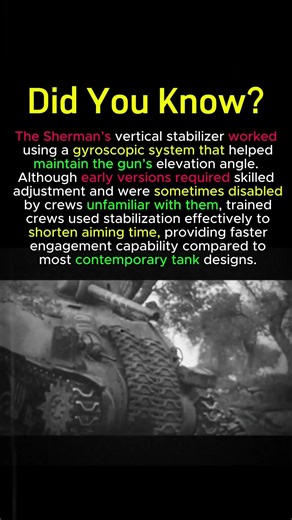 Sherman Gun Stabilization – Rare WWII Tech Advanta #ShermanTank #GunStabilizer #M4Sherman