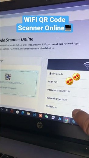 How to scan WiFi QR code in laptop