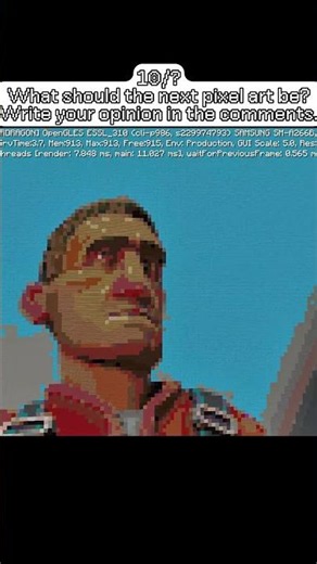 I made a Hydroneer pixel art in Minecraft