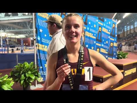 Sophie Bull 2026 D3 Indoor National 3k Champion!