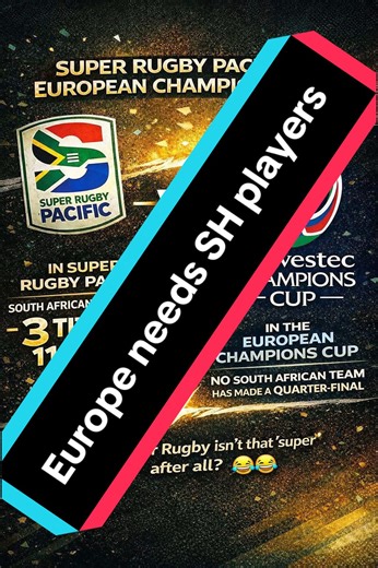 @Investec Champions Cup wouldn’t be nearly as fun without players from @Super Rugby and that’s facts #thefairweatherrugbyfan #rugbytiktok #rugby #rugbytok