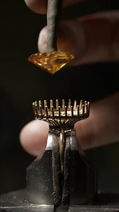 Set it. Hear the crack. Set it again. The Venus has a way of making an entrance. Yellow sapphire. Blue sapphire. Old mine cushion. Same structure. Different personalities. Which one caught you? What would your Venus solitaire be set with? #Venusing #sandiegojeweler #customengagementring #handmadecraft #diamondsetter #customjeweler | Daniel Starling Jewelry